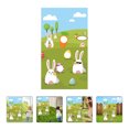 thumbnail image 3 of 1Pc Easter Toss Game Flag Egg Bunny Pattern Hanging Flag Easter Sandbag Flag, 3 of 8