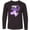 AB-Black, variant on Inktastic I Wear Purple For Myself Lupus Awareness Long Sleeve Youth T-Shirt