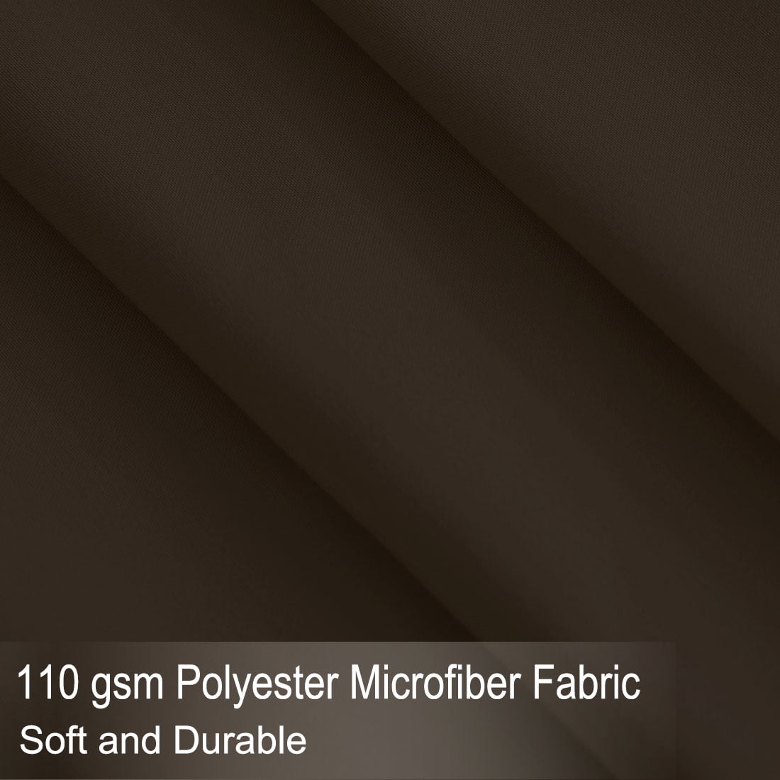Unique Bargains 4 Piece Brushed Polyester Bed Sheets Set Queen Dark Brown