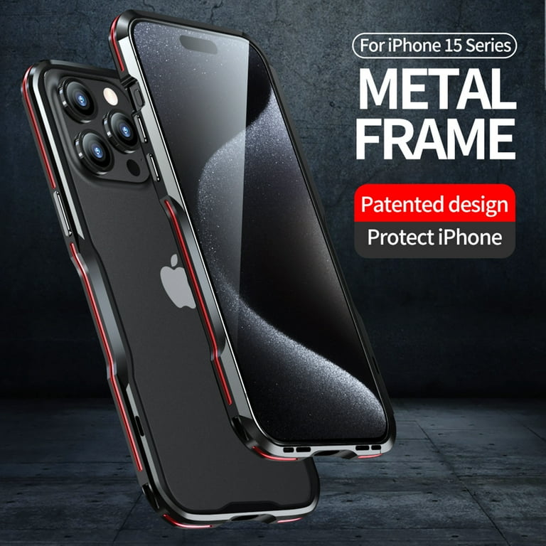 Dteck for iPhone 15 Pro Max Bumper Case Metal, Aluminum Alloy Bumper Frame Slim Fit No Back Design Raised Edge Protection with Screws Driver,Blue Dteck for iPhone 15 Pro Max Bumper Case Metal, Aluminum Alloy Bumper Frame Slim Fit No Back Design Raised Edge Protection with Screws Driver,Blue