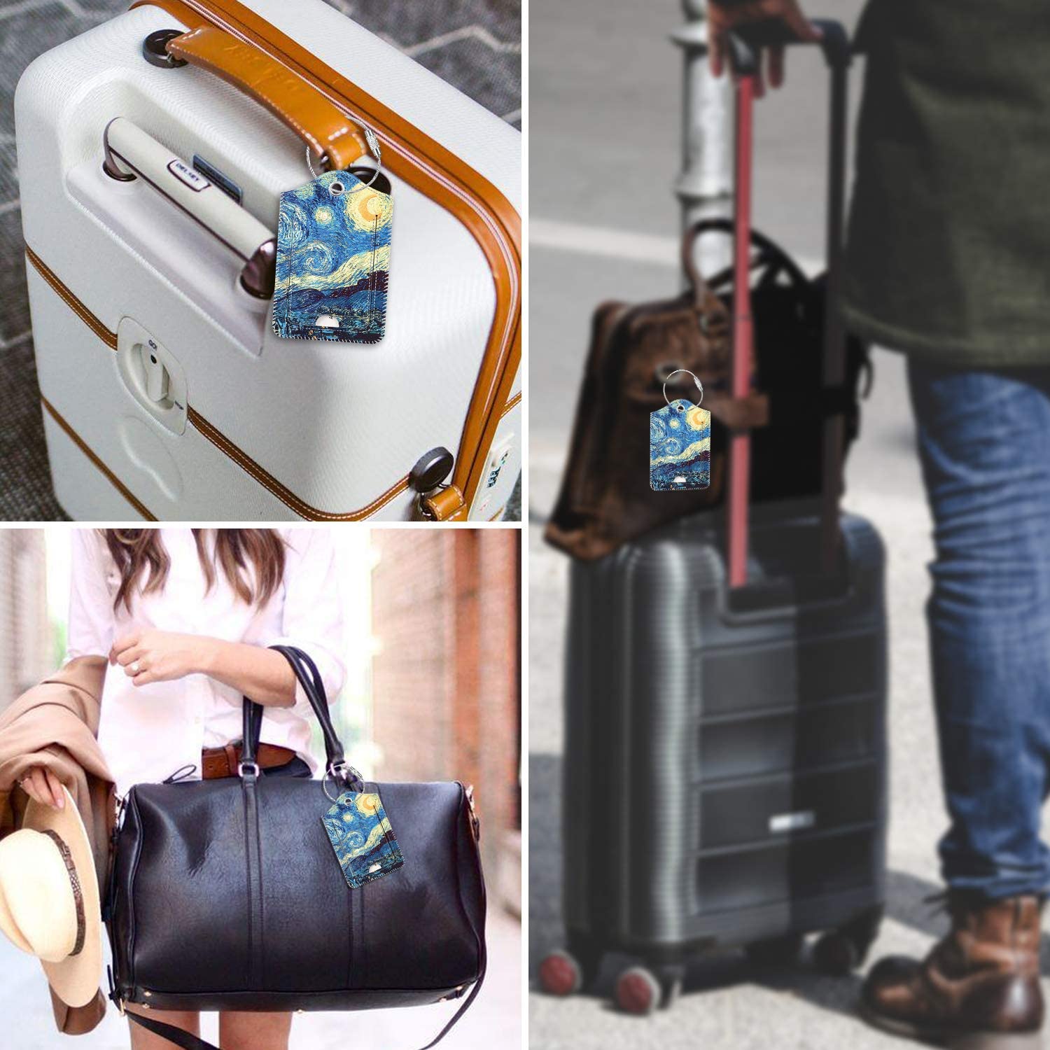 Fintie 2-Pack Luggage Tags with Privacy Cover photo 3