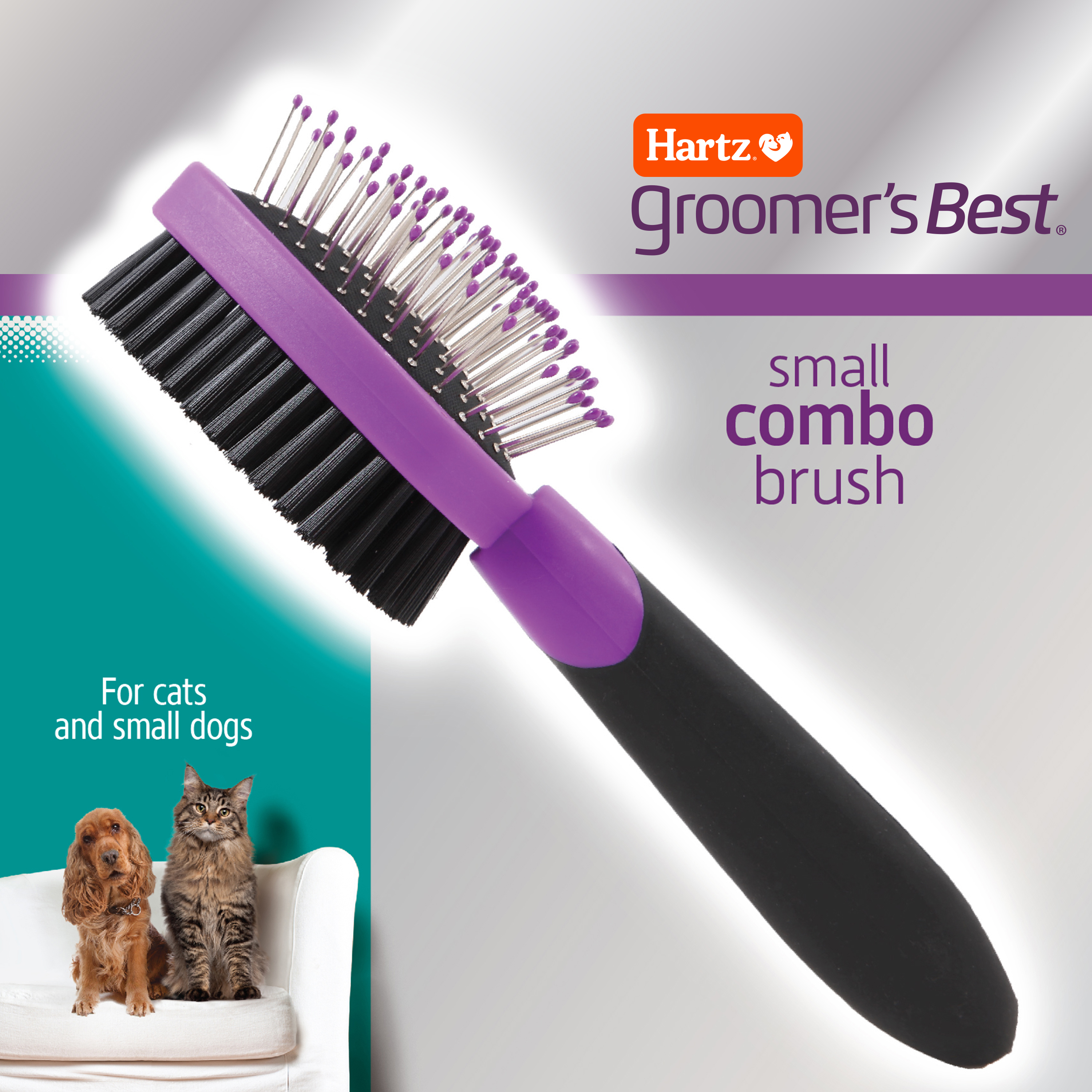 Hartz Groomer's Best Combo Grooming Brush for Cats and Small Dogs - image 3 of 8