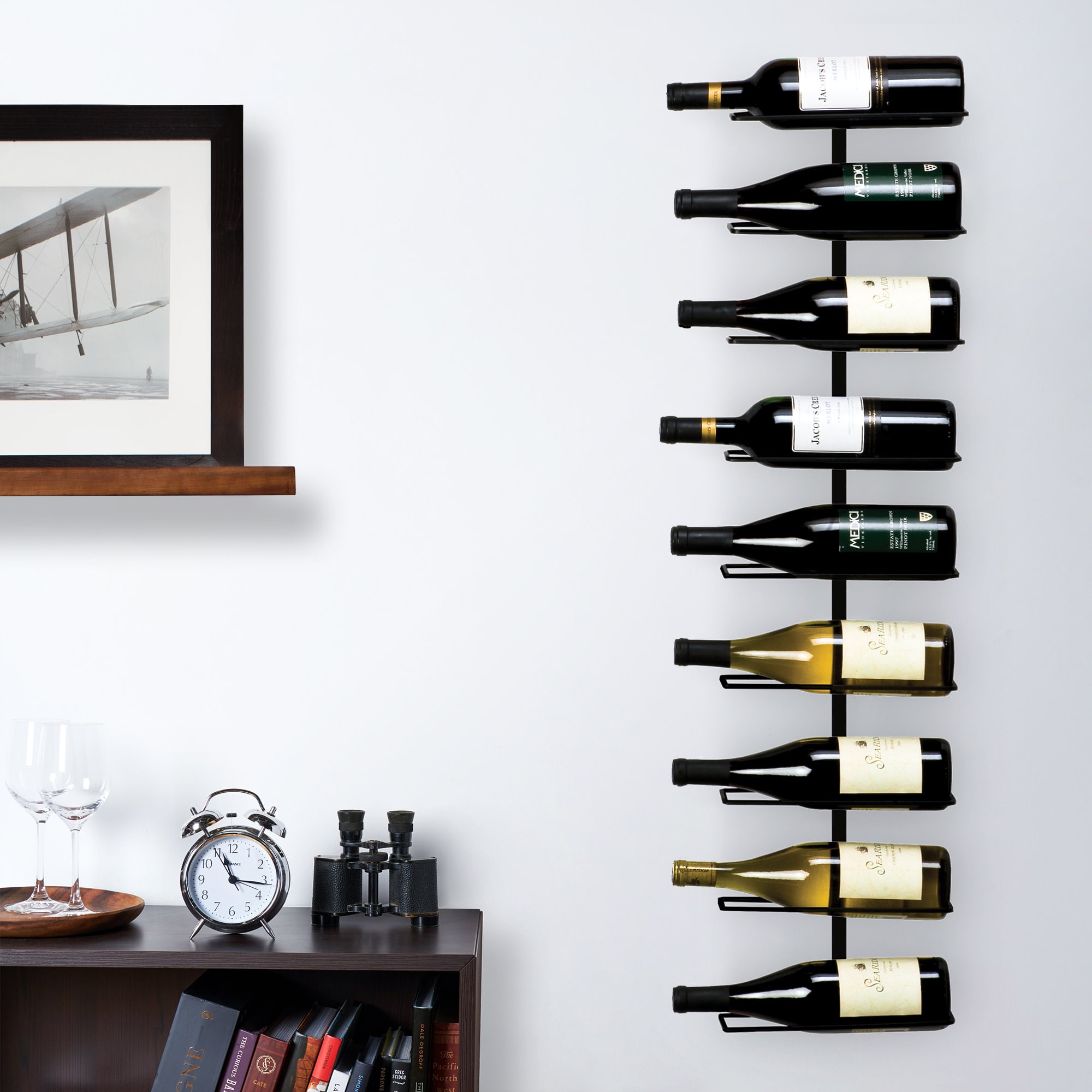 True Align Wall Mounted Wine Rack Minimalist Modern Wine Alcohol Display