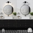 thumbnail image 5 of Nathan James Izzy Modern 2-Light Vanity Light Fixture, Modern Wall Sconce Bathroom Light with White Globe Shades and Bathroom 4-Piece Black Metal Accessory Set, 5 of 8