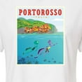 thumbnail image 3 of Luca - Portorosso Italy Postcard - Juniors Cropped Cotton Blend T-Shirt, 3 of 5