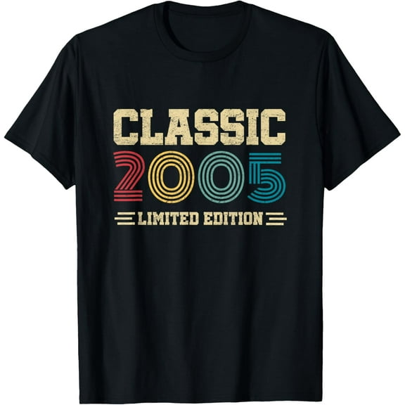 20 Year Old Gifts Classic 2005 Limited Edition 20th Birthday T-Shirt