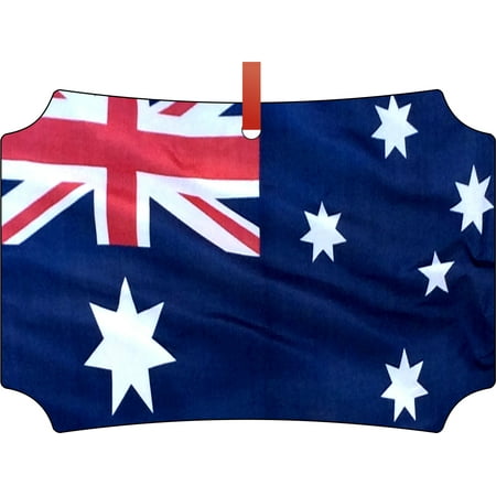 Waving Australian Flag Elegant Glossy Double Sided Aluminum Waving Australian Flag Elegant Glossy Double Sided Aluminum Christmas Ornament Tree Decoration Unique Modern Novelty Décor Favors