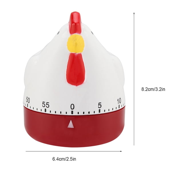 Zerone Temporizador de Cocina Precioso Temporizador de Pollo Reloj Despertador mecánico de Cocina para decoración del hogar Recordatorio de Tiempo ANGGREK Otros