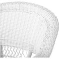 thumbnail image 7 of Jeco 3 Piece Wicker Conversation Set in White with Blue Cushions, 7 of 7