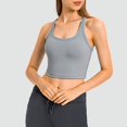 thumbnail image 3 of Chaleco de yoga de moda que combina con todo, con almohadilla para el pecho, ropa interior deportiva a prueba de golpes para entrenamiento desnudo y agradable para la piel para mujer, 3 of 6
