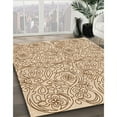thumbnail image 2 of Ahgly Company Indoor Round Patterned NavajoWhite Gold Area Rugs, 8' Round, 2 of 6