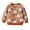 Floral-Brown, variant on Toddler Girls Pink Crewneck Cat Print Sweatshirt Cute Fall Cotton Clothes 3T 203