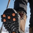 thumbnail image 5 of Ice Cleats for Shoes,Non-Slip Over Shoe Rubber Spikes Crampons,Anti Slip Crampons,Crampons for Shoes,Ice Cleats With 5 Spikes,Anti-Slip for Hiking,Walking,Climbing,Jogging,(Yellow,4.52x1.96 in), 5 of 7