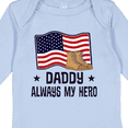 thumbnail image 4 of Inktastic Military Daddy Always My Hero Boys or Girls Long Sleeve Baby Bodysuit, 4 of 5