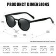 thumbnail image 6 of KANASTAL Round Sunglasses for Women Men Black Sun Glasses Classic Retro Designer Style Vintage Driving Fishing Travel Hiking, 6 of 8