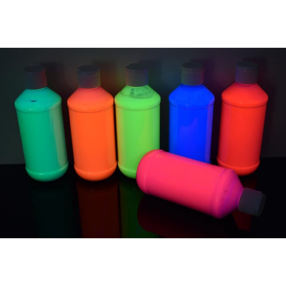 DirectGlow 8oz Set UV Blacklight Reactive Fluorescent Neon Acrylic