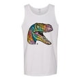thumbnail image 3 of Dean Russo Raptor Animal Lover Mens Graphic Tank Top, White, X-Large, 3 of 6