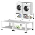 thumbnail image 3 of Laundry Pedestal 18 In Height with Storage Shelf, 700lbs Weight Capacity Washing Machine Stands for Most Washers and Dryers, Assembly Required, White, 2 Pack, 3 of 8