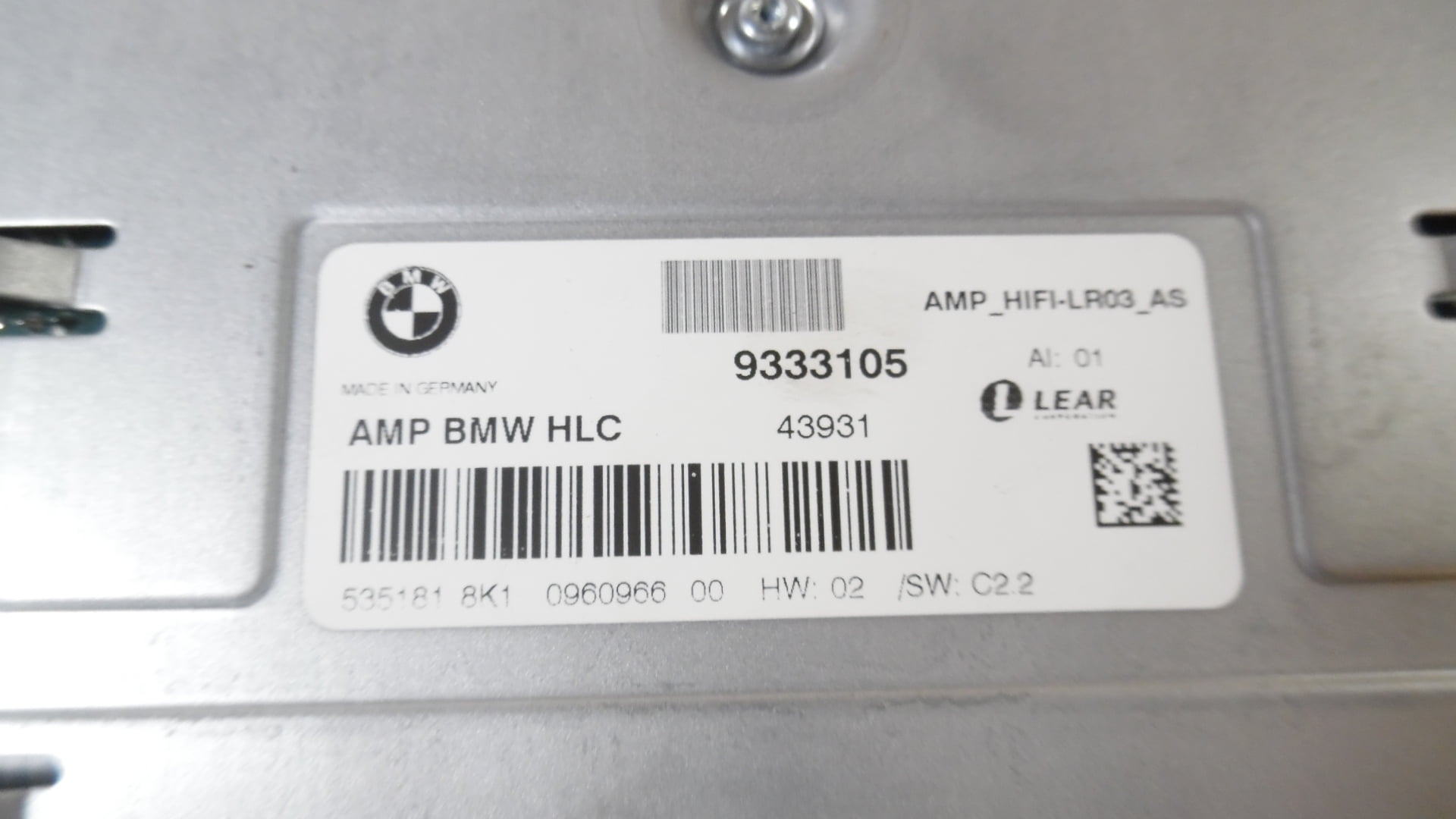 Pre-Owned 2012-2015 BMW X1 Audio Amplifier Amp HiFi OEM - Verify Specific Vehicle Fitment In Description - (Good)