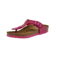 thumbnail image 2 of Birkenstock Kids Gizeh Sandals, Hologram Pink Birko-flor, 30 EU Narrow, 2 of 8