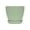 Green, variant on Thickened Plastic Plant Pot with Drainage Tray, Breathable Flower Pot for Succulents & Indoor Outdoor Plants 11×11×9.8cm(Blue)
