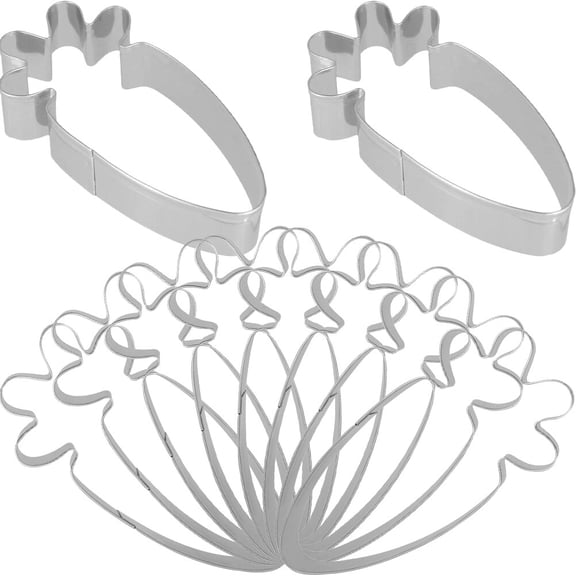 10 Pcs Biscuit Mold Easter Cookie Baking Tool Biscuits Reusable Cutter Stainless Steel Cutters