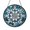 Acrylic 3.5 Inch, variant on Blue and Green Snowflake Design Stained Glass Style Window Hanging Suncatcher, Festive Winter Home Decor Gift