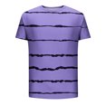 thumbnail image 4 of Maean Big and Tall Shirts for Mens Short Sleeve Crewneck Striped Tshirts Summer Casual Tee Tops, 4 of 5