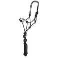 thumbnail image 2 of Black Feather Beaded Rope Halter 10` Lead, 2 of 2