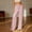 Red, variant on Women's Pajama Pants Striped Straight Leg Loungewear Drawstring High Waist Casual Pants Lightweight Soft Daily Wear