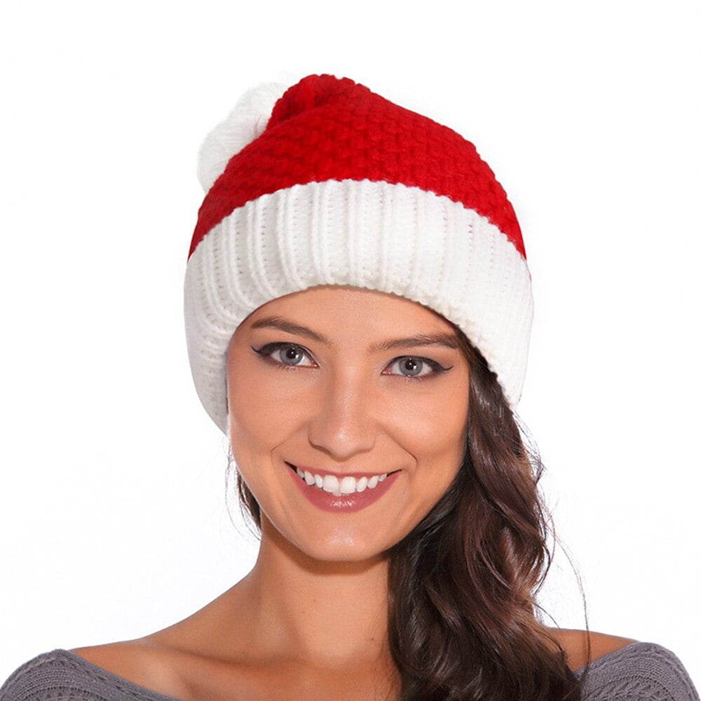 Santa Hat Skull Cap Slouchy Beanie 