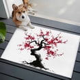 thumbnail image 3 of Entryway Rug 2'x3', Plum Tree Branches Small Rug for Kitchen Bathroom Door Mat Indoor Entrance, Spring Chinese Traditional Ink Painting Non-Slip Area Rugs Floor Mats Carpet Front Door Rugs, 3 of 8