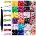 thumbnail image 1 of Bracelet DIY Beads Kit Prop Multipurpose Handicraft Accessories Making Bead Colorful Bracelets Bead Jewelry Making Set Props, 1 of 9