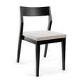 thumbnail image 3 of Dining Chair Frame (1 Pack), Black with Cream Cushion, 3 of 9