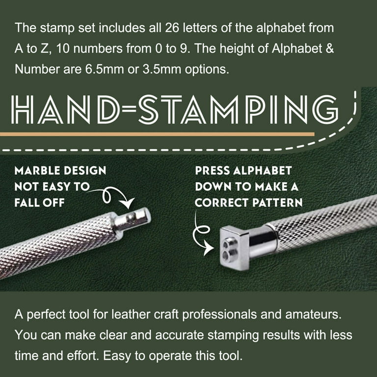 Metal Stamping Punch Kit Leather Letter Number Animal Stampers Craft Tools  Set