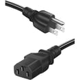 thumbnail image 1 of wonima11 3 Prong Power Cord for Samsung, LG, Vizio, Sony, Panasonic, Insignia TVs, Computers & Monitors, Replacement 6 Feet Universal AC Cable, 1 of 1