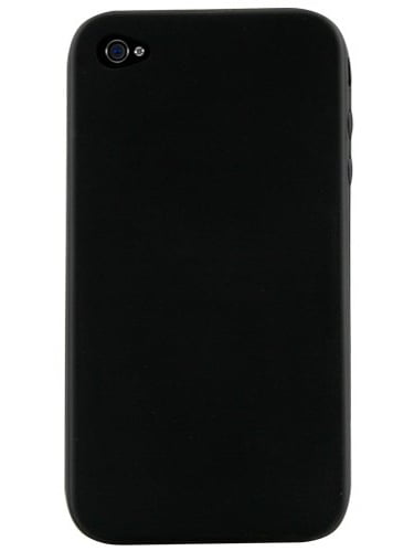 Silicone Skin Case for iPhone 4 / 4S - Black