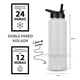 thumbnail image 3 of Magma Life Termo de Acero Inoxidable para Agua y Café 1200 ml (40 oz): Contiene 3 Tapas para Diferentes tipos de Bebidas, Ideal para Mantener la Temperatura Deseada (Blanco), 3 of 6
