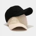 thumbnail image 6 of NANAHuang Winter Sherpa Baseball Cap for Women Warm Lamb Wool Baseball Cap for Travel Outdoor 2024, 6 of 7