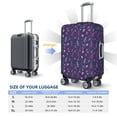 thumbnail image 4 of Fuzoiu Dance Skull Star Print Suitcase Cover,Washable Luggage Covers for Suitcase,Elastic Luggage Protector Cover,Scratch Resistant Travel Suitcase Covers-X-Large, 4 of 7