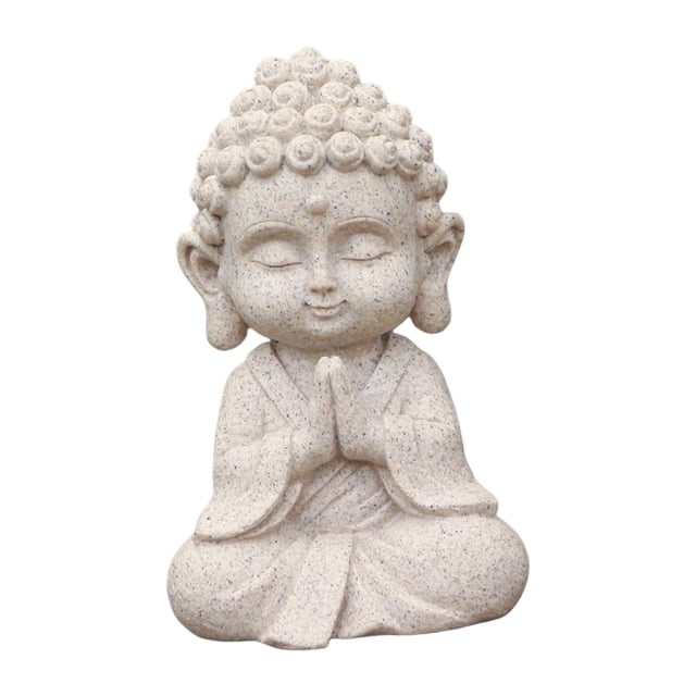 Estatua de Buda, figura de resina, obra de tradicional, adorno coleccionable, escultura para chimenea, dormitorio, armario o escritorio.