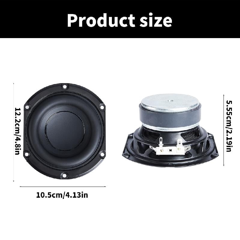 JZROCKER HiFi Home Sound Theater Bass Speakers 4ohm 25W Home Theater Sound Music Bookshelf Loudspeaker 4Inch Subwoofer Speakers