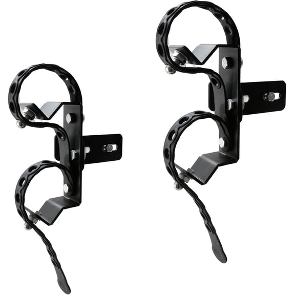 Weed Eater/Long-Handle Tool Holder, Adjustable Lawn Mower Trimmer Rack for 2"x2" Square Tubes with Quick Clamp Locking System, Compatible with Zero Turn Lawn Mower