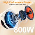 thumbnail image 3 of STUDIOFINIX Parlantes de techo Bluetooth de 8" 800W, paquete de 4, 3 of 8