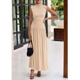 thumbnail image 3 of Conjunto de faldas PRETTYGARDEN 2025, camiseta sin mangas fruncida de verano, maxi falda, 3 of 8