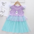 thumbnail image 4 of WIBACKER Baby/Toddler Dress Fly Sleeveless Cosplay Princess Dress Up Birthday Gift for Kids Girls Sea Shell, 4 of 11
