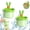 Green, variant on Cactus Sink Strainer Basket,Press-To-Dump Kitchen Sink Filter Basket,3 Inch Food Residue Collector With One-Press Lifting Stopper,Multifunctional Waste Catcher For Home (Green)