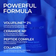 HOMMEFACE Advanced Age Defense Anti-Aging Serum for Men with Volufiline 2% Ceramide Collagen Hyaluronic Acid and Peptides, 1.69 fl oz