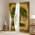 thumbnail image 3 of jejeloiu Boho Exotic Style Black Out Curtains,Rustic Plant Tree Curtains Pack of 2 (42x63 Each) For Adults, 3 of 6