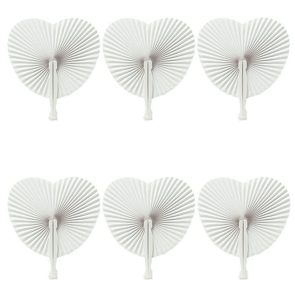 Fun Express Bulk 48 Pieces Heart-Shaped Folding Fans